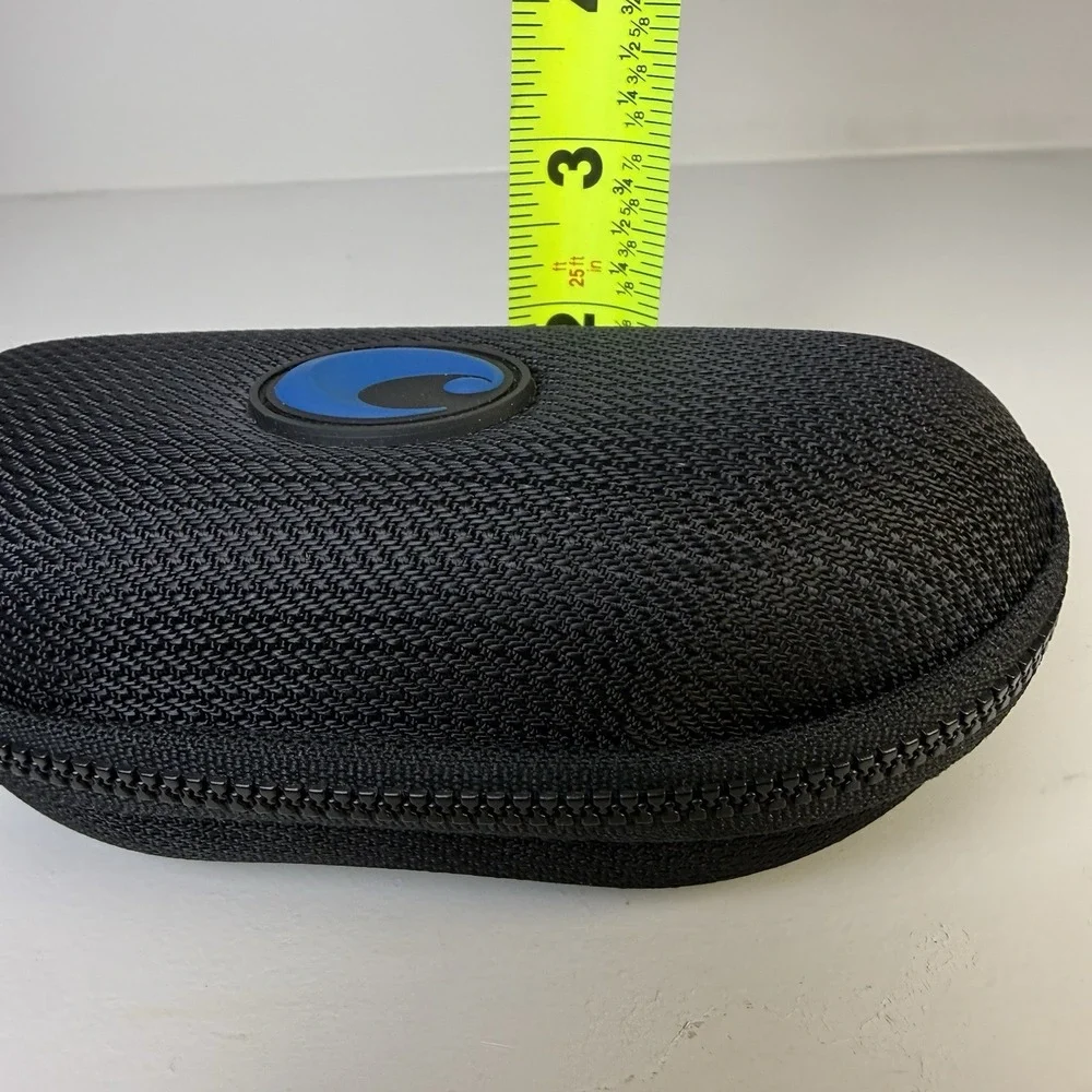 Costa Del Mar Zippered Sunglass Hard Case Clamshell Glasses Black Case NEW